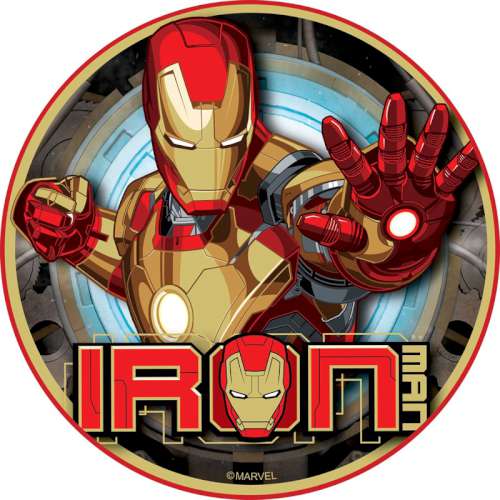 Iron Man Edible Icing Image #3 - Click Image to Close